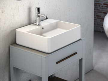 TRATTO - Countertop ceramic washbasin by Olympia Ceramica - view 2